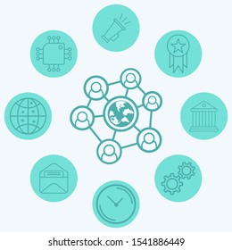 Network vector icon sign symbol