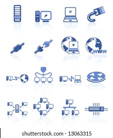 Network vector iconset