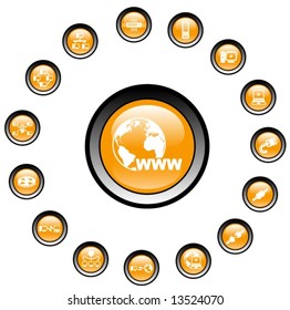 Network vector iconset