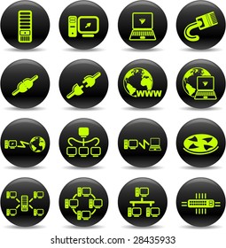 Network vector iconset