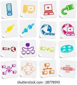 Network vector iconset