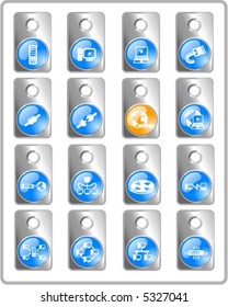 Network vector iconset