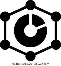 Vektorgrafik-Netzwerk auf transparentem Hintergrund.Hochwertige Symbole.Glyphen Vektorsymbol für Konzept und Grafikdesign. 
