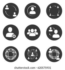 Network vector illustration . Social media marketing