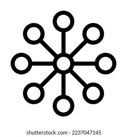 Network Vector Line Icon Design