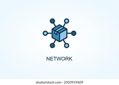 Network vector or logo sign symbol illustration