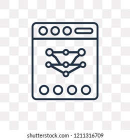 Network vector outline icon isolated on transparent background, high quality linear Network transparency concept can be used web and mobile