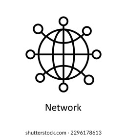 Network  Vector   outline Icons. Simple stock illustration stock