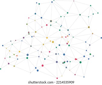 Network vector pattern illustration design 