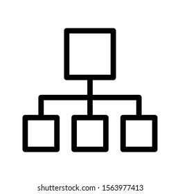 network vector thin line icon 