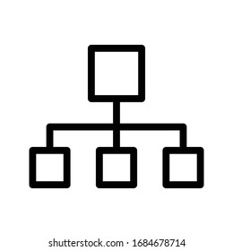 network vector thin line icon 
