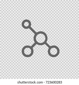 Network vectoricon eps 10. Social business conncetion simple isolated pictogram.