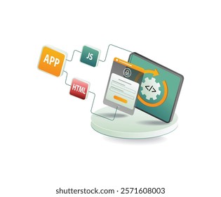 Network of web application developer programmers