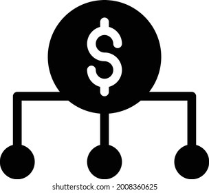 red con fondo blanco. red es un símbolo de banca .glyph.