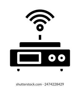 Network wifi icon. with a soild style. Suitable for use on websites, UI and mobile apps.