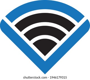 Icono Wifi de red (Ilustración vectorial)