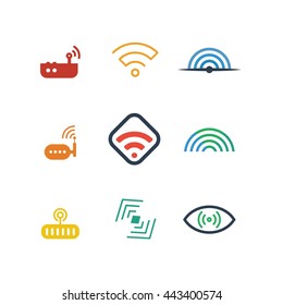 Network Wireless Connection Technology Vector Icon 