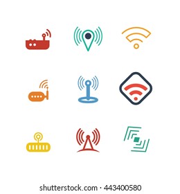 Network Wireless Connection Technology Vector Icon 