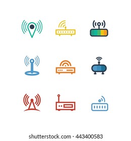 Network Wireless Connection Technology Vector Icon 