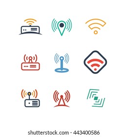Network Wireless Connection Technology Vector Icon 