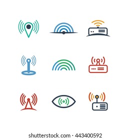 Network Wireless Connection Technology Vector Icon 