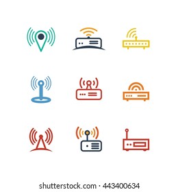 Network Wireless Connection Technology Vector Icon 