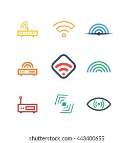 Network Wireless Connection Technology Vector Icon 