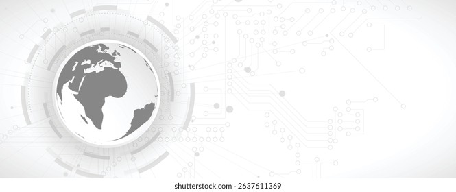 Network workflow in business concept of global connection