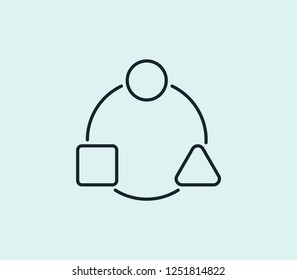 Network workflow icon line isolated on clean background. Network workflow icon concept drawing icon line in modern style. Vector illustration for your web mobile logo app UI design.