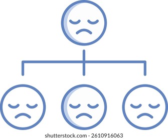 Network-contact illustration with isolated background 