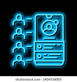 networking application neon light sign vector. networking application illustration