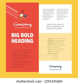 Networking Business Company Poster Template. with place for text and images. vector background