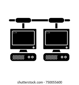 networking computer icon