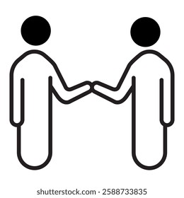 Networking Conference and Business Roundtable Icon. Professional Collaboration, Corporate Meetings, and Industry Discussions. Vector Editable Stroke and Colors.