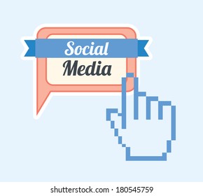 networking design over blue background vector illustration