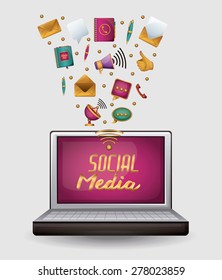 networking design over white background, vector illustration