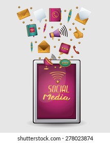 networking design over white background, vector illustration