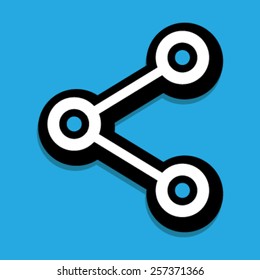 Networking Diagram Vector Icon