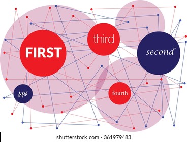 Networking dots, layered vector file