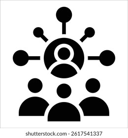 Networking Event Icon Element For Design