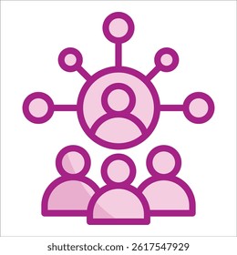 Networking Event Icon Element For Design