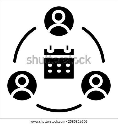 Networking Event Icon Element For Design