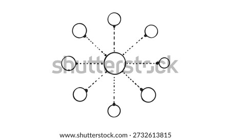 Networking Event line art illustration of professionals connecting over coffee