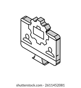 networking events isometric icon vector. networking events sign. isolated symbol illustration