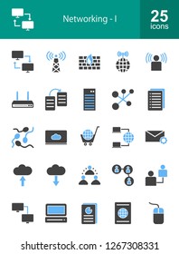 Networking Fillled Icons