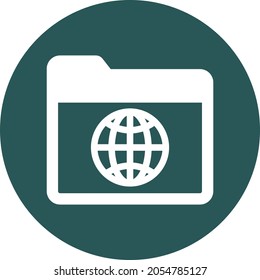 Networking folder Isolated Vector icon which can easily modify or edit

