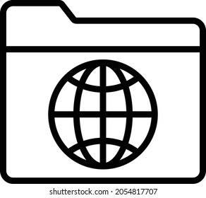 Networking folder Isolated Vector icon which can easily modify or edit

