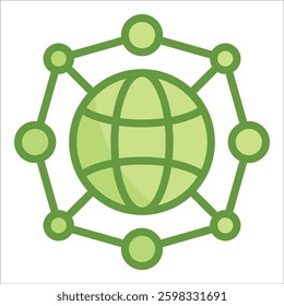 Networking Icon Element For Design