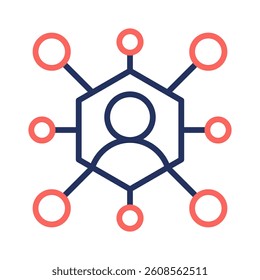 Networking Icon Element for Design