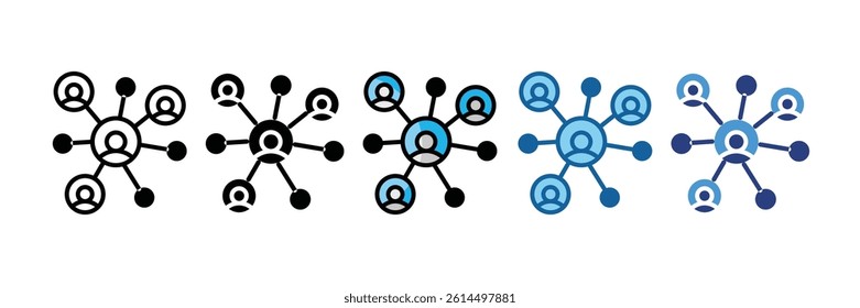 Networking Icon Element For Design